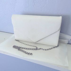 White Suede Clutch/Purse